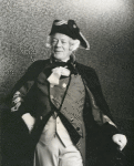 Cyril Ritchard as General Burgoyen in a scene from Bernard Shaw's The Devil Disciple in the repertory of the American Shakespeare Festival Theatre in Stratford, Conn.