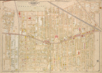 Queens, Vol. 1, Double Page Plate No. 4; Part of ward 4, Jamaica; [Map bounded by Manor Ave., Willard Ave., Magnolia Ave., Park Ave., Prospect Ave., Waterbury Ave., Garfiled Ave., Grant Ave., Cleveland Ave., Orchard Ave., Lincoln Ave., Washington Ave., Division Ave., Myrtle Ave., Central Ave., Brooklyn and Jamaica Plank Road, Napier Ave., Ridgewood Ave., Diamond Ave., Greenwood Ave., Grove Ave., Maple Ave., Stoothoff Ave., Hamilton Ave., Jefferson Ave., Stewart Ave., Briggs Ave., Fulton Ave., Atlantic Ave.; Including Ashland St., Avondale St., Ferris St., Elmwood St., Branson St., Tulip St., Walnut St., Chestnut St., Amber St., Oak St., Welling St., Cherry St., Maple St., Elm St., Walnut St., Park St., Market St., FultonSt., Popular St., Linden St., Beech St., North St., Lexington St., Pierce St., Scott St.; Including Union PL., Vanderveer PL., Guion PL., Napier PL., Pitkin PL.]