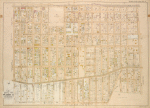 Queens, Vol. 1, Double Page Plate No. 6; Part of Ward 4, Jamaica; [Map bounded by Atlantic Ave., Jefferson Ave., Briggs Ave., Johnson Ave., Lefferts Ave., Chichester Ave., Broadway, Belmont Ave., Liberty Ave., Morris Ave., Maure Ave., Frost Ave., Atfield Ave., Hulst Ave., Baker Ave., Vanwyck Ave., Dakota Ave., Minnesota Ave., Wyoming Ave. Nebraska Ave., Van Sicklen Ave., Dark Lane, Metropolis Ave.; Including Beech St., Walnut St., Church St., Brown St., Lambert St., Windsor St., Curtis St., Spruce St., Vine St., Beaufort St. Garden St., Sherman St., Wickes St., Mill St.; Including Blanco PL., Elm PL., Maple PL., Linden PL., Poplar PL.]