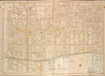 Queens, Vol. 1, Double Page Plate No. 3; Part of Ward Four, Jamaica; [Map bounded by Atlantic Ave., Napier Ave., Ocean Ave., Hopkinton Ave., Woodhaven Ave., Flushing Ave., Grafton Ave., Hatch Ave., Shattuck Ave., Oakley Ave., Lawn Ave., Union Ave., Mc. Cormick Ave., Wyckoff Ave., Clinton Ave., Washington Ave., Hoffman Ave., Grant Ave., Myrtle Ave., Greenwood Ave., Grove Ave., Cedar Ave., Linden Ave., Hamilton Ave., Jefferson Ave., Broadway, Belmont Ave., Liberty Ave., Rockway Plank Road, Chester Ave., Vanwicklen Ave., Metropolis Ave., Stoothoff Ave.; Including South St., Concord St., Elm St., Oak St., Walnut St.; Including Vanderveer PL., University PL., Welcome PL.]