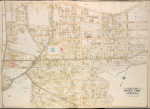 Queens, Vol. 2, Double Page Plate No. 23; Part of Ward Two Corona; [Map bounded by Flushing Plank Road, Peartree Summit Ave., Meadow St., Apple St., Grand Ave. (Roosevelt St.), Lake St., Park St., Rail Road Ave., Willow St., New Ave., Oak St.; Including Tieman Myrtle Ave., Crown St., Buena Vista St., Plateau St., Washington St., Montgomery Ave., Cambridge St., Newtown Ave., Corona Ave., Junction Ave.]