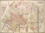 Queens, Vol. 2, Double Page Plate No. 35; Part of Ward Two East Williamsburgh; [Map bounded by Cooper Ave., Moffatt St., Irving Ave., Boundary line between borough of Queens and Brooklyn, Wyckof Ave., Madison St. (Ivy St.), Putnam Ave., Forest Ave.; Including Ivy St., Prospect Ave., Palmetto St., Fresh Pond Road, Grant St., Sherman St., Yale Ave.]; Sub Plan; [Map bounded by Irving Ave., Covert St., Schaeffer St., Van Vorhees St.; Including Cooper Ave., Moffatt Ave., Boundary Line between borough of Queens and Brooklyn]