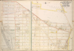 Queens, Vol. 2, Double Page Plate No. 5; Part of Long Island City Ward One (Part of Old Ward 2) and Part of Newtown Ward 2. [Map bounded by Middleburg Ave., Woodside Ave., Celtic (Highway to Calvary Cemetery) Ave., Bushwick and Newtown Turnpike, Borden Ave., Hunters Point Ave., Harold Ave., Covert Ave., Anable Ave., Nott Ave., Queens Boulevard, Foster Ave., Skillman Ave., Laurel Hill Ave., Barnett Ave.; Including Stone St., Fitting St., Heiser St., Gosman St., Carolin St., Bliss St., Grove St., Locust St., Madden St., Van Buren St., Lowery St., Bragaw St., Van Pelt St., Pennsylvania R.R.]