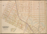 Queens, Vol. 2, Double Page Plate No. 3; Part of Long Island City Ward One (Part of Old Wards Two, Three and Four); [Map bounded by Van Pelt St., Nott Ave., Creek St., Meadow St., Purves St., Hunter Ave., Prospect St.; Including Webster Ave., Radde St., Washington Ave., Pomeroy St., Jackson Ave.]; Sub Plan ; [Map bounded by Purvis Ave., Nott Ave.; Including Thomson Ave.]