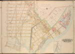 Queens, Vol. 2, Double Page Plate No. 4; Part of Long Island City Ward One (Part of Old Wards One and Two); [Map bounded by Van Pelt St., Greenpoint Ave., Hunters Point Ave., Borden Ave., Bradlay Ave.; Including Newtown Creek, Water St., Proposed Canal (Dutch Kills Creek),Creek St., Nott Ave.]; Sub Plan; [Map bounded by Marsh St., Water St.; Including Proposed Canal]