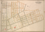 Queens, Vol. 3, Double Page Plate No. 8; Part of Ward Three Flushing. [Map bounded by Madison Ave., Bowne Ave., Parsons Ave., Central Ave., Wilson Ave., Boerum Ave., Sanford Ave., Franklyn Ave., Cypress Ave., Jamaica Ave., Forest Ave., Burling Ave., Smart Ave., Robinson Ave., Union Ave., Queens Ave., Laburnum Ave., Sinclair Ave.; Including Murray St., Barclay St., Percy St., Ash St., Union St., Beech St., Delaware St., Elm St., 16th St., Franconia St., Hawthorne St., Hollywood Pl., Whittier St., Tennison St., Bryant St., Halleck St., Wilton St., Moore St., Schiller St., Oak St., Poplar St., Quince St., Rose St.]