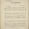 Boy wanted