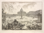Veduta della Basilica, e Piazza di S. Pietro in Vaticano