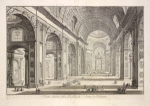 Veduta interna della Basilica di S. Pietro in Vaticano.