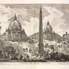 Veduta della Piazza del Popolo.