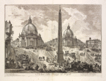 Veduta della Piazza del Popolo.