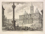 Veduta della Basilica di S.ta Maria Maggiore con le due fabbriche laterali di detta basilica.