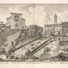 Veduta del Romano Campidoglio con Scalinata che va' alla Chiesa d'Araceli.