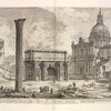 Arco di Settimio Severo. Nel mezzo di questo passava l'antica Via Sacra che portava i Trionf.ti in Campid.o