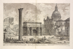 Arco di Settimio Severo. Nel mezzo di questo passava l'antica Via Sacra che portava i Trionf.ti in Campid.o