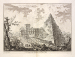 Veduta del Sepolcro di Cajo Cestio.