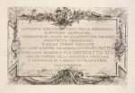 Alcune Vedute di Archi Trionfali ed altri monumenti. [First title]
