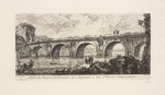 Ponte di Rimino fabbricato da Augusto e da Tiberio Imperatori.