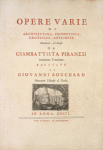 Opera Varie [1750]. [Title page vignette]