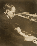 Henry Cowell, Berlin, about 1930, playing his Irish walking tune-cum-clusters called Exultation