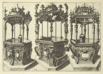 Three examples of ornate wells