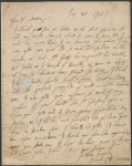 Letter from William Congreve to Jacob Tonson. August 20, 1695