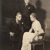 Earle Larrimore and Selena Royale (seated) with Stanley Ridges (standing) in "Days Without End."