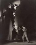 Stanley Ridges at foot of Crucifix with Earle Larrimore in "Days Without End."