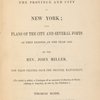 A description of the province and city of New York;