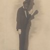 Publicity portrait of entertainer Bert Williams in blackface