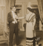 Unidentified actor and Julian Eltinge in the stage production The Fascinating Widow.