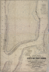 New map of that part of the city of New York south from 20th Street on the Hudson & 35th Street on the East River : showing the position of Greenwich, Washington and West Streets on the Hudson River, and Pearl, Water, Front, Cherry & Tompkins Sts. on the East River : also the Brooklyn shore from Bobine House to Red Hook Point : also the high & low water  mark as developed from the original city grants : the ordinance lines of 1795, 1796 & 1808 and the lawful boundary of the city