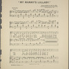 My mammy's lullaby : a coon hush