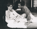 Dorian Harewood and Peter Evans in a scene from Streamers