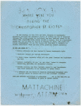 Where were you during the Christopher Street riots?
