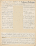 Sienkiowicz's Tribute to Helena Modjeska" from Theatre Magazine