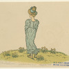 Back view of woman wearing a bonnet.