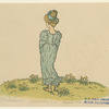 Back view of woman wearing a bonnet.