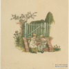 Two girls sitting on steps.