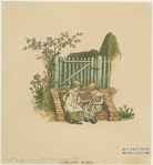 Two girls sitting on steps.