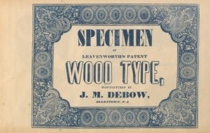 Specimen of Leavenworth's patent wood type