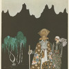 When he had walked a day or so, a strange man met him.  "Whither way?" asked the man.