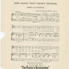 Sing again that sweet refrain