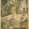 The prince sees Sleeping Beauty.