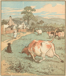 The cow that tossed the dog ; burying the dead dog