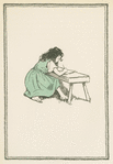 Heidi writing.