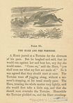The hare and the tortoise.