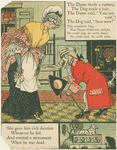 The Dame made a curtsey, the dog made a bow.