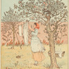 The maid was in the garden, hanging out the clothes