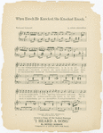 When Enoch, he knocked, she knocked Enoch